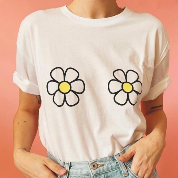 Daisy Natives Tops - Fun Daisy Tee Shirt